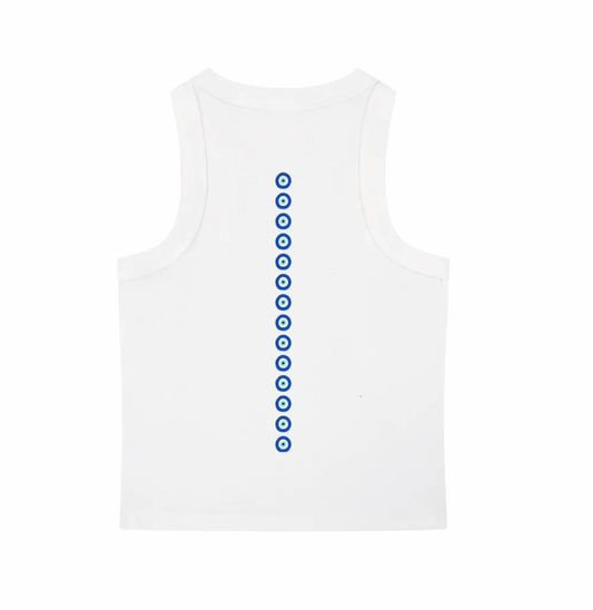 Fourteen Eyes – White Heavyweight Cotton Tank Top