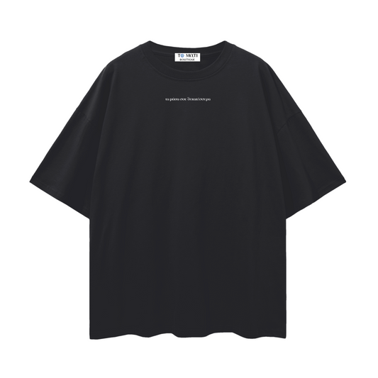 Fourteen Eyes – Black Oversized Light Cotton T-Shirt