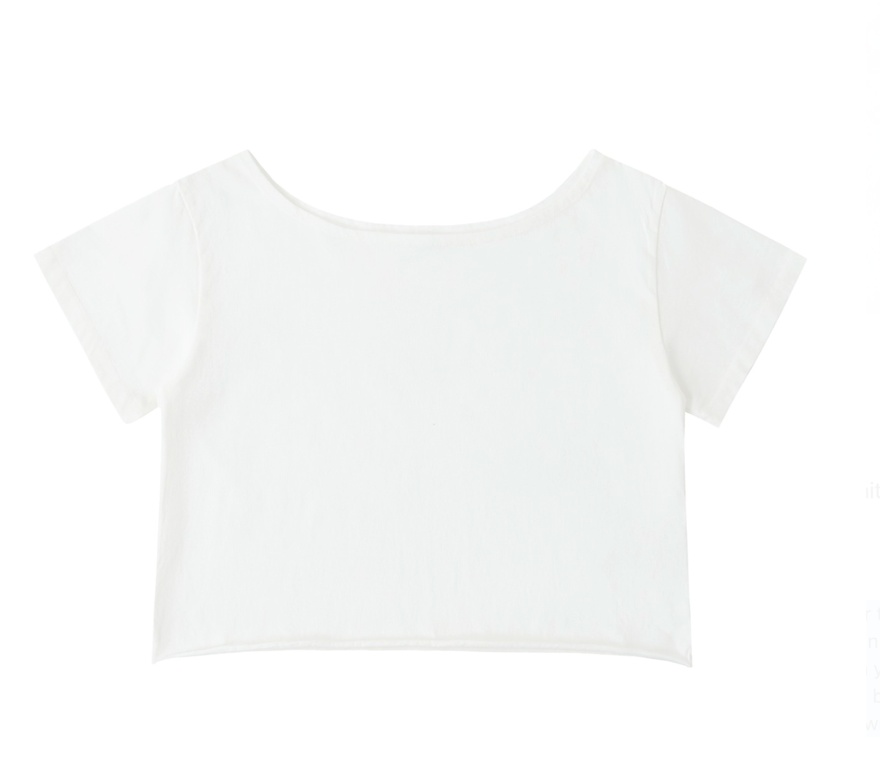 May Every Evil Eye Go Blind – White Off-Shoulder Cotton Tee